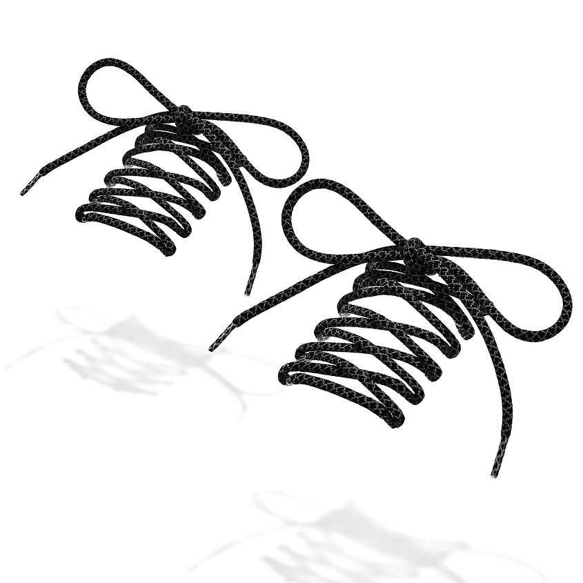 Изображение товара Шнурки Nothing But Love "Держи ритм" 155 см для любой обуви черные