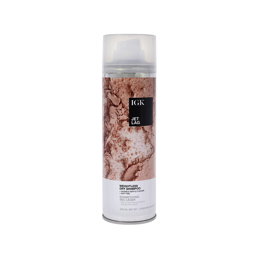 Изображение товара IGK Сухой шампунь для волос с вулканическим пеплом Jet Lag Invisible Dry Shampoo, 260 мл
