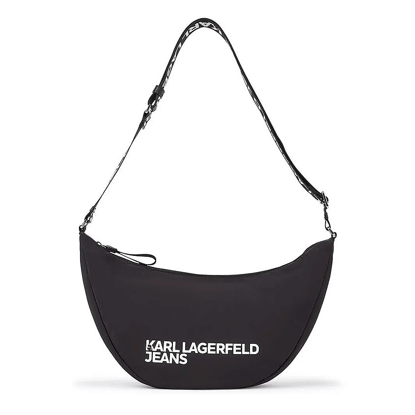 Изображение товара Женская сумка KARL LAGERFELD через плечо черная с логотипом, One Size