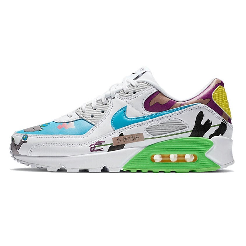 Изображение товара NIKE Кроссовки Air Max 90 Flyleather Ruohan Wang, цвет: Мультиколор, размер: 37,5