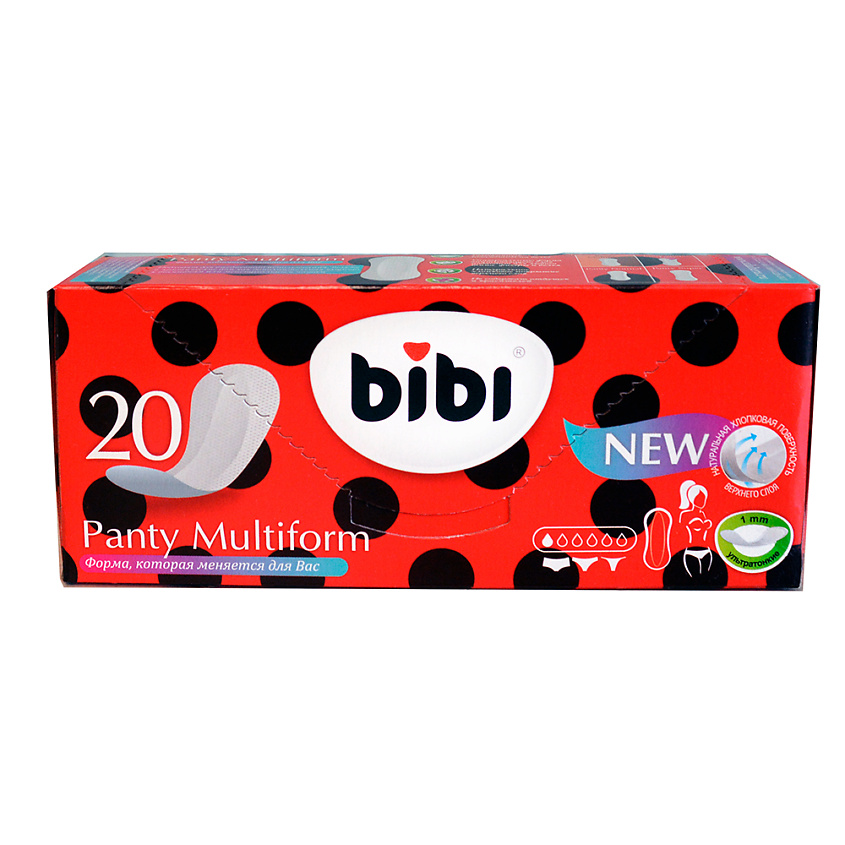 Изображение товара BIBI Ежедневные прокладки Panty Multiform, 20 шт