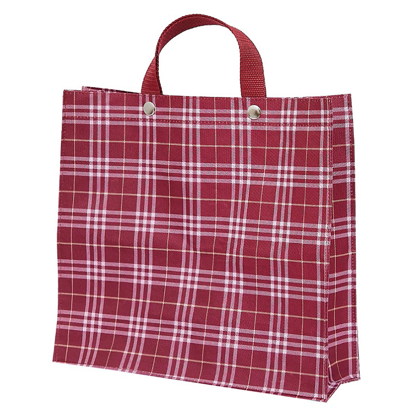 Изображение товара FORTE Сумка для покупок мини шоппер с кнопками красная 30x31x10 см