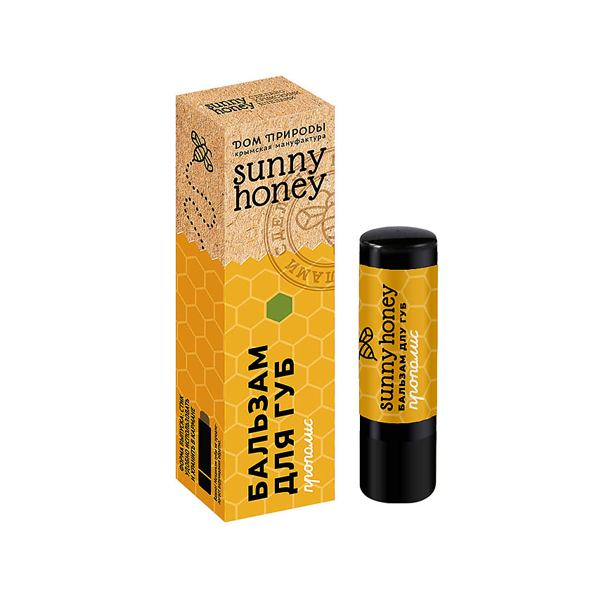 Изображение товара Дом природы Медовый бальзам для губ Прополис 7 г натуральный уход