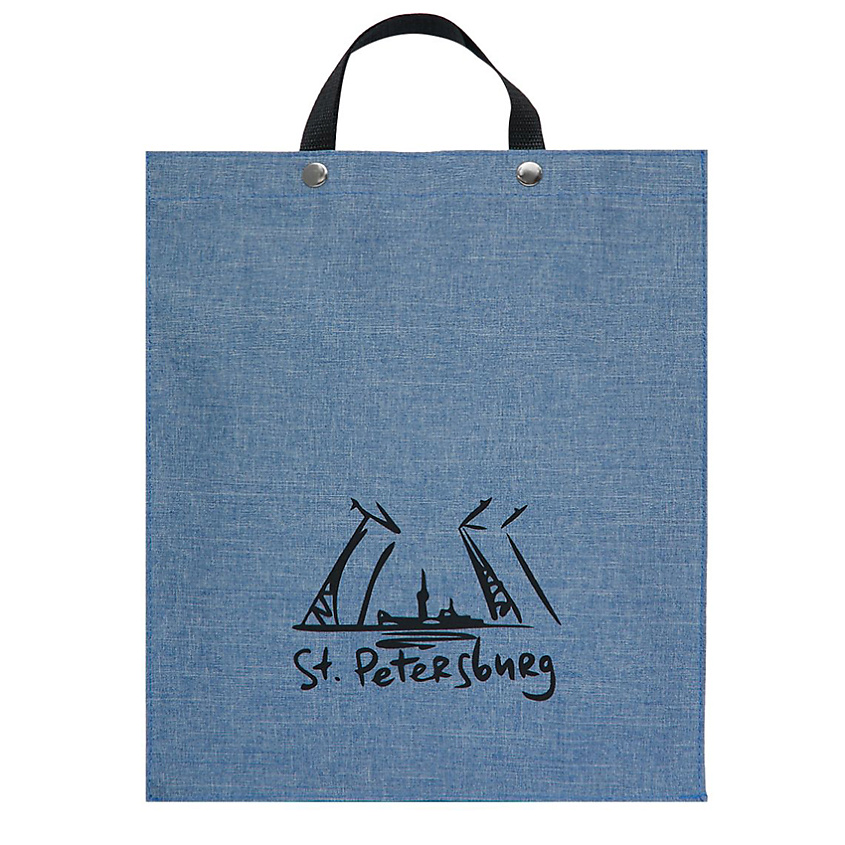 Изображение товара Сумка шоппер FORTE синяя для покупок и путешествий 38х32х10 см