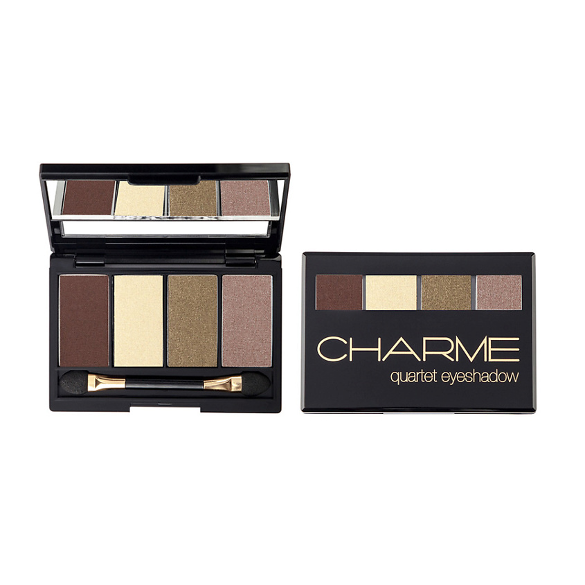 Изображение товара Тени для век CHARME Quartet 01 Дымчатый квартет, матовые и атласные оттенки
