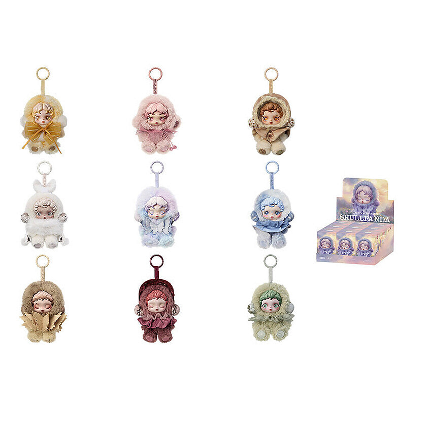 Изображение товара POP MART Фигурка Skullpanda Light Weaving Garden Collection Plush Doll Pendant Single Blind Garden, известная игрушка