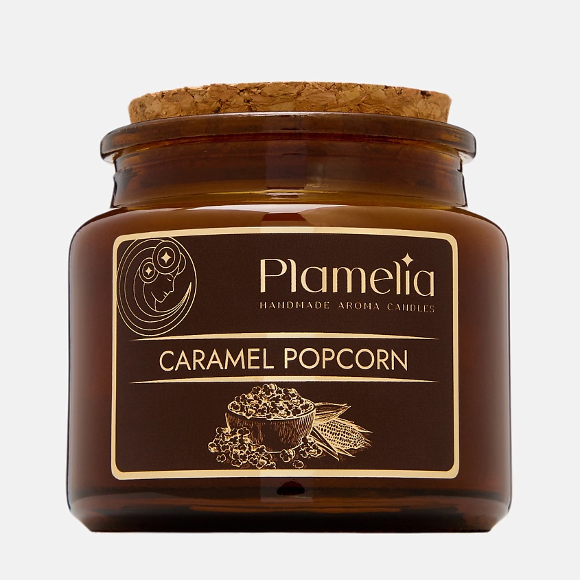 Изображение товара PLAMELIA Свеча ароматическая Карамельный попкорн, 105 мл