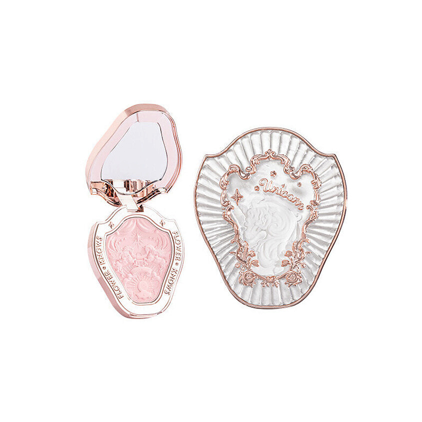 Изображение товара FLOWER KNOWS Компактные румяна Unicorn Embossed Blush № 01 - Для свежего румянца