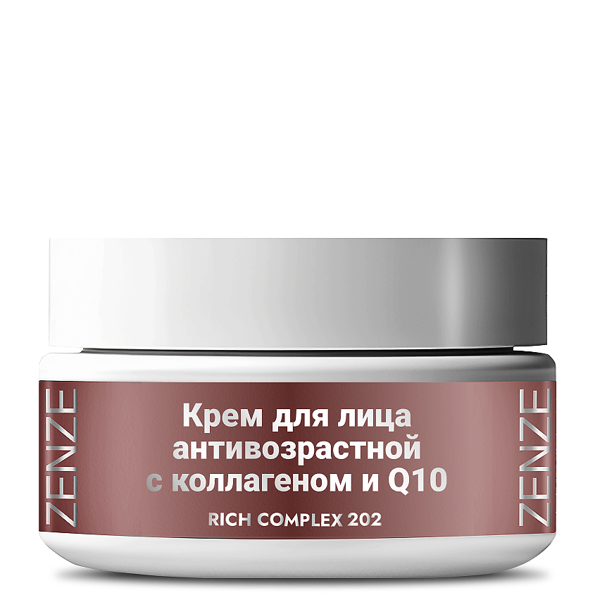 Изображение товара ZENZE Крем для лица увлажняющий с коллагеном и коэнзимом Q10 антивозрастной 50 мл