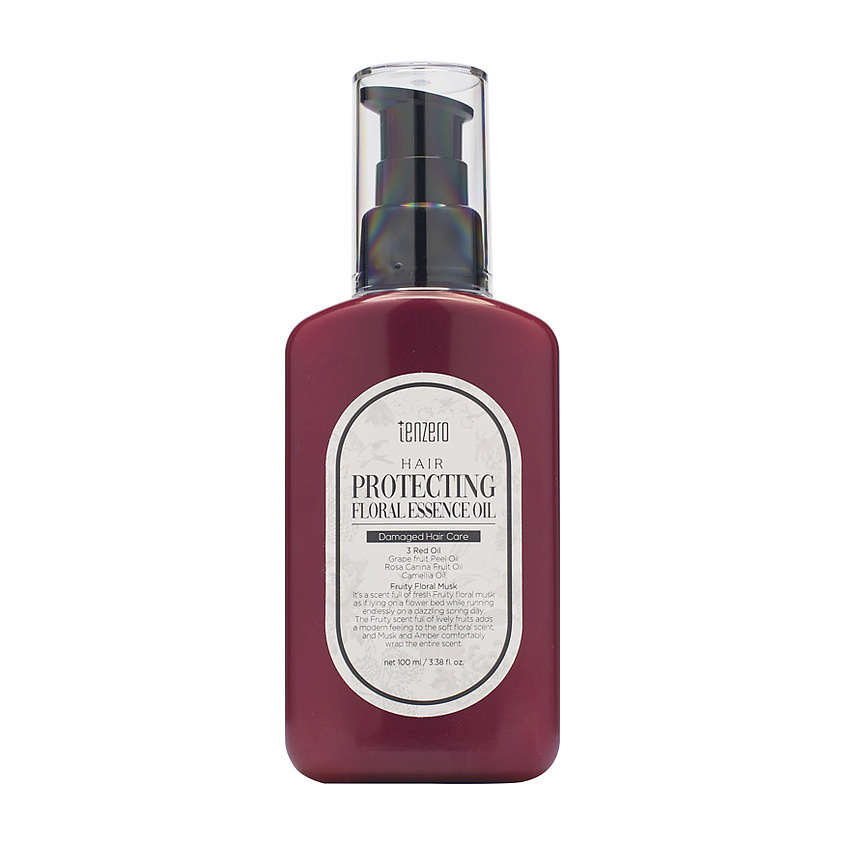 Изображение товара TENZERO Масло с цветочной эссенцией для защиты волос от повреждений Hair Protecting, 100 мл
