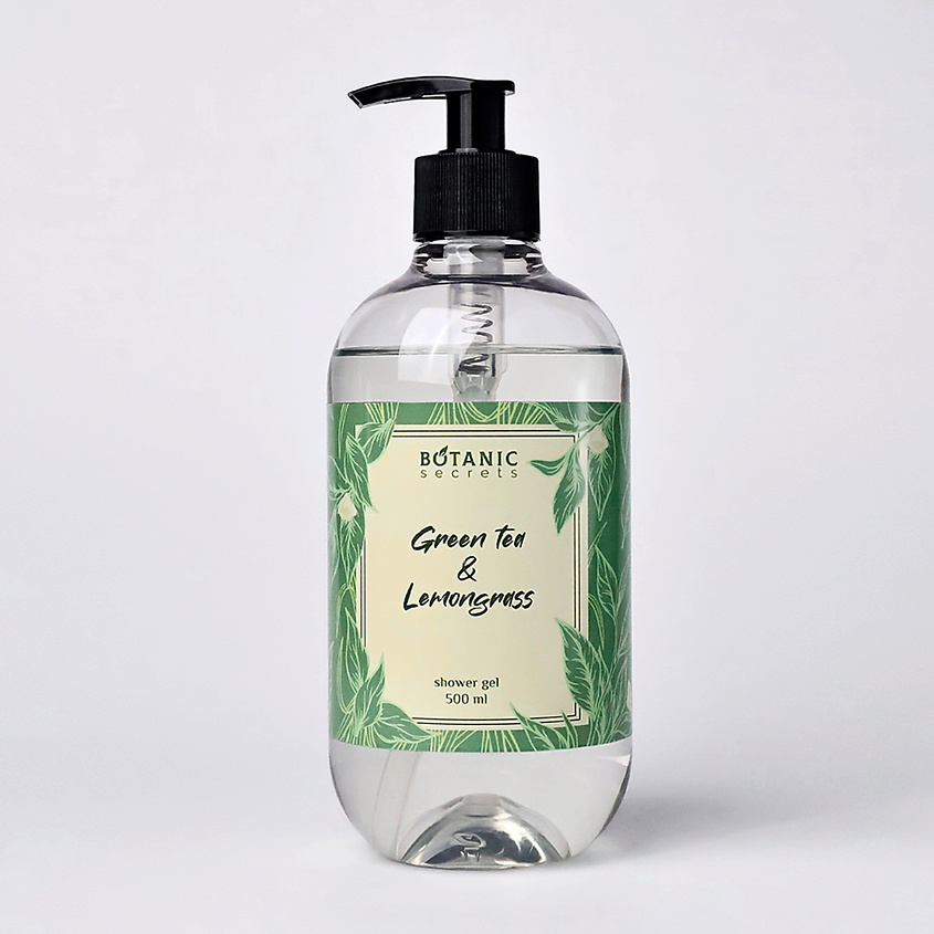 Изображение товара Гель для душа Зеленый чай и лемонграсс 500 мл BOTANIC SECRETS