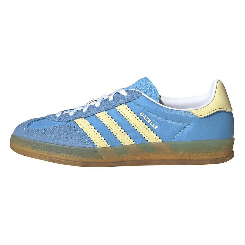 Изображение товара ADIDAS ORIGINAL Кроссовки Gazelle Indoor Semi Blue Burst Almost Yellow Women's, цвет: Мультиколор, размер: 36⅔