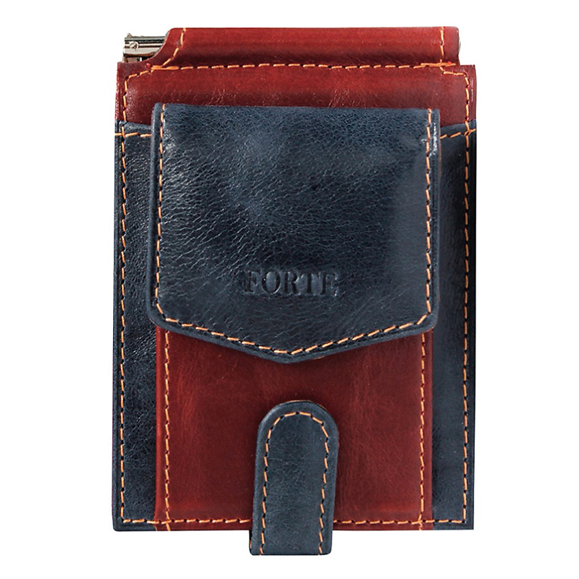 Изображение товара FORTE Зажим для денег из натуральной кожи ПМ 04-12, Коричневый