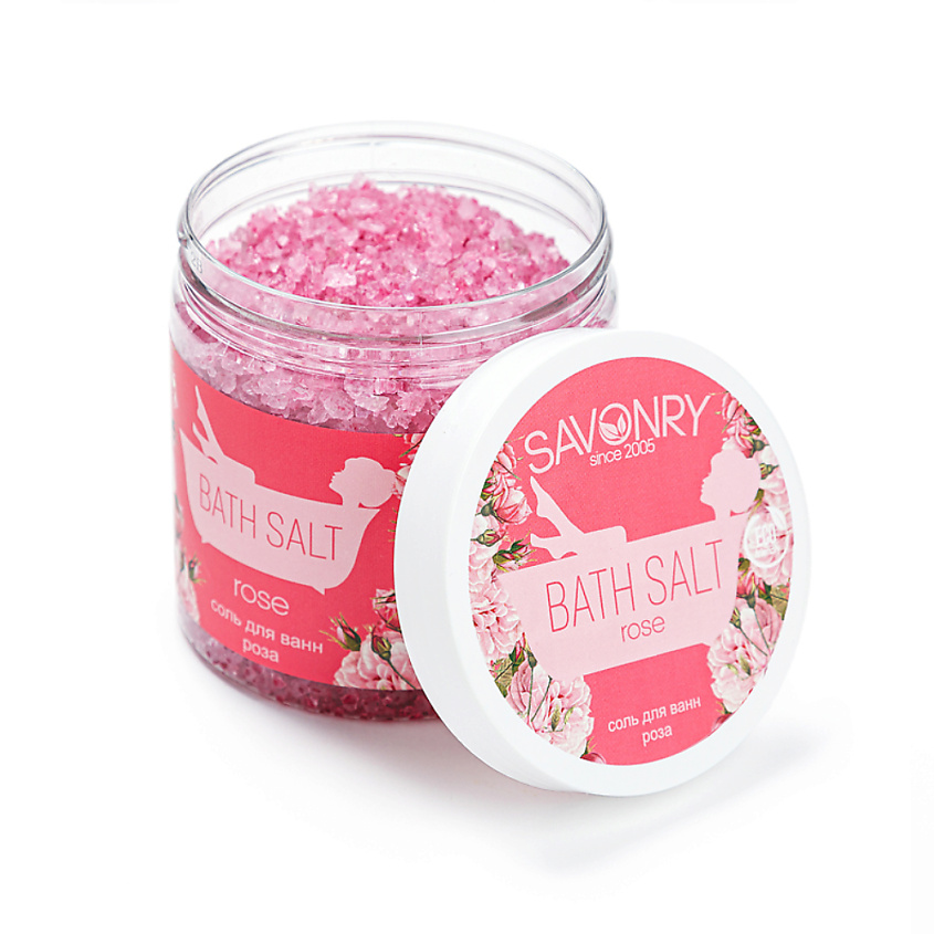 Изображение товара SAVONRY Соль для ванны "Роза", 600 г