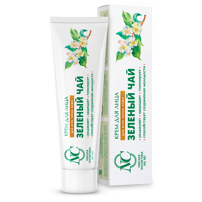 Изображение товара Крем для лица Зеленый Чай 40 мл от Невской Косметики для влажной и защитной кожи