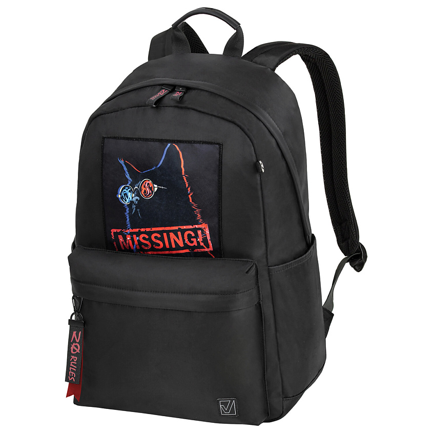 Изображение товара Стильный женский рюкзак BRAUBERG Missing cat с антивор карманом