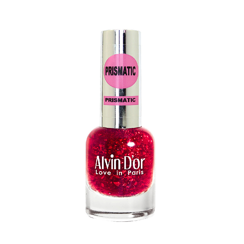 Изображение товара ALVIN D'OR Лак для ногтей PRISMATIC 40 Брусничный шиммер