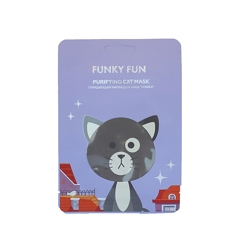 Изображение товара ЛЭТУАЛЬ Очищающая маска для лица "Кошка" FUNKY FUN, 1 шт.