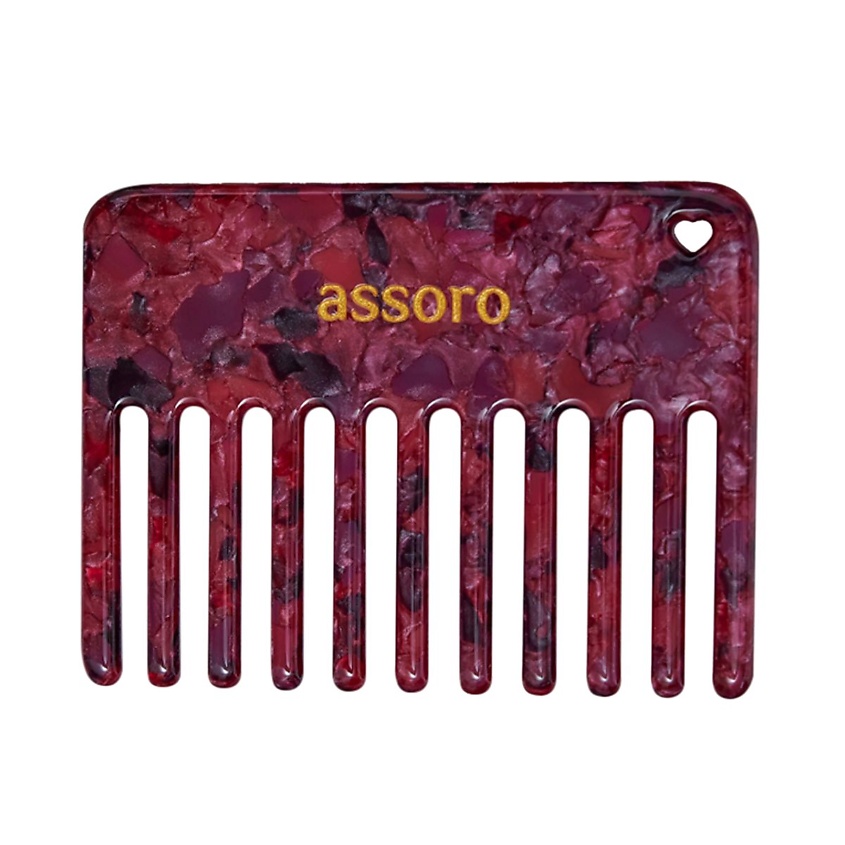 Изображение товара ASSORO Гребень для волос Гранат, 1 шт.