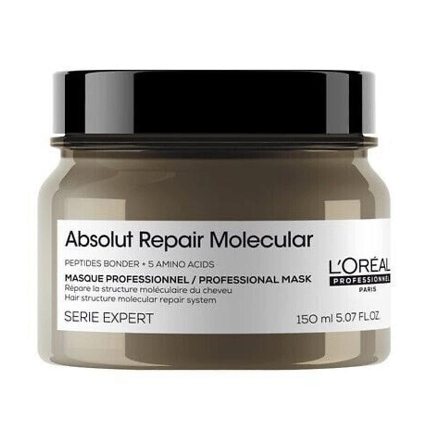 Изображение товара L'OREAL PROFESSIONNEL Восстанавливающая маска для волос Absolut Repair Molecular, 150 мл