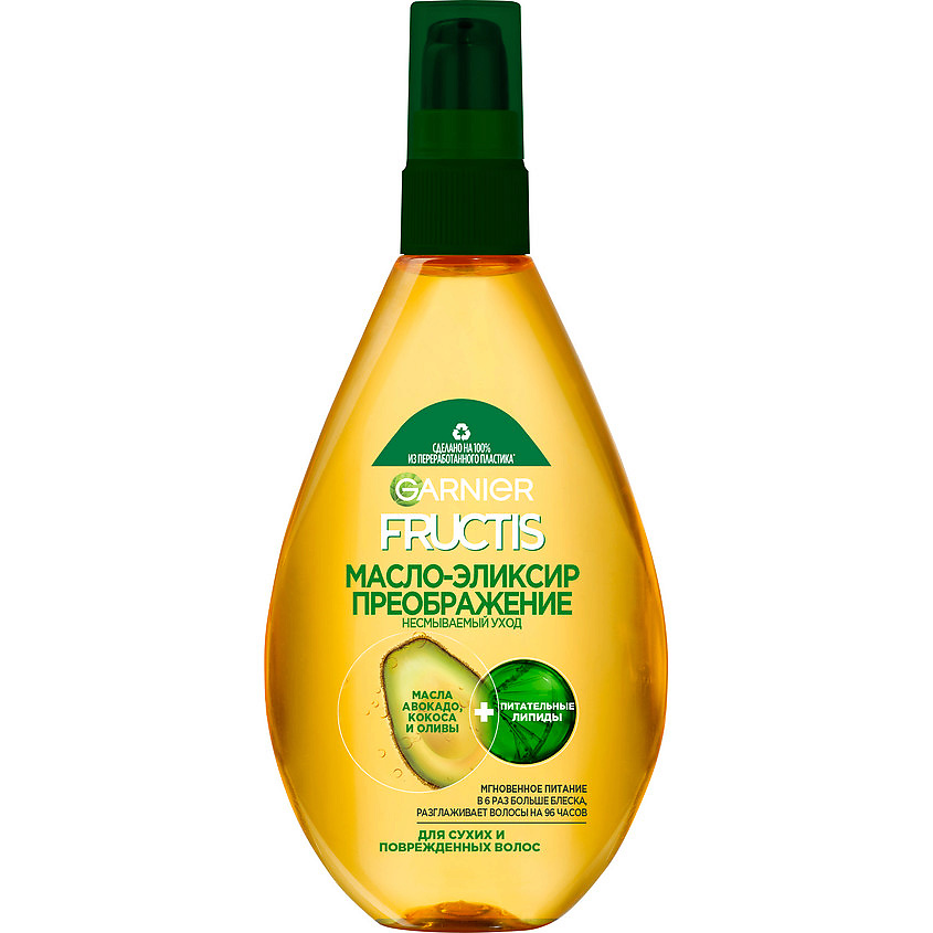Изображение товара Масло-эликсир для восстановления волос Fructis Тройное 150 мл