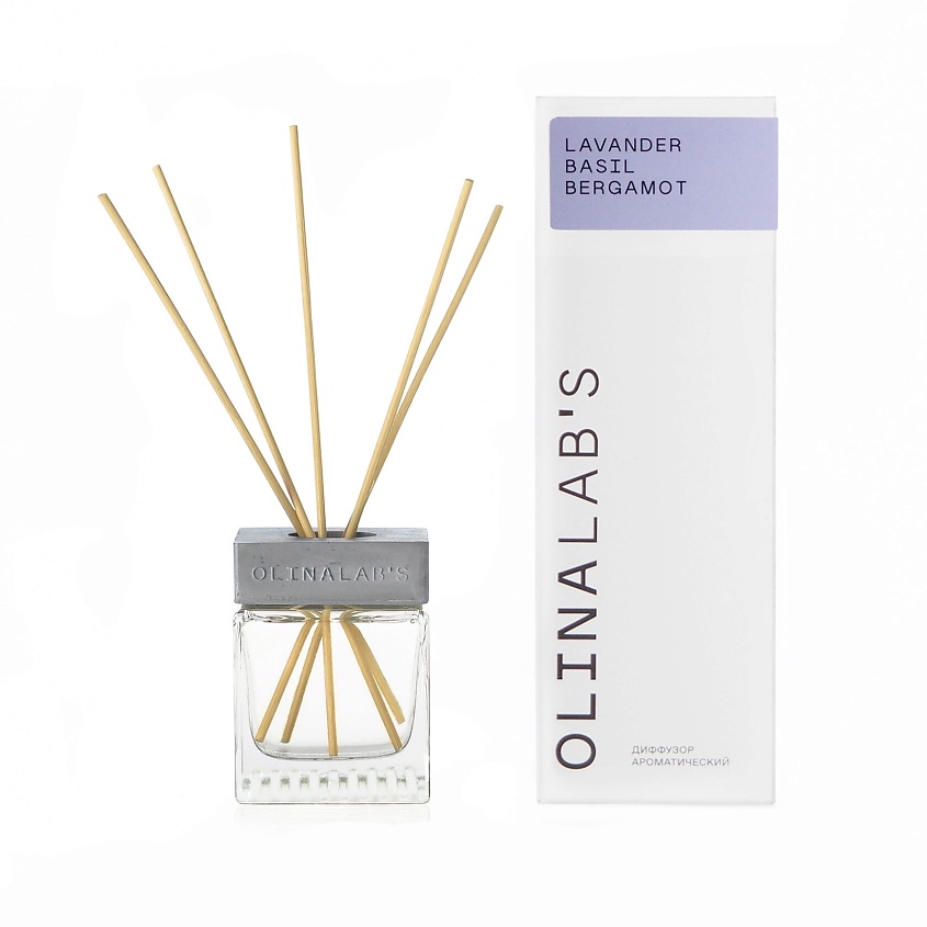 Изображение товара Аромадиффузор OLINALAB'S Lavander basil bergamot lemon 100 мл натуральный аромат