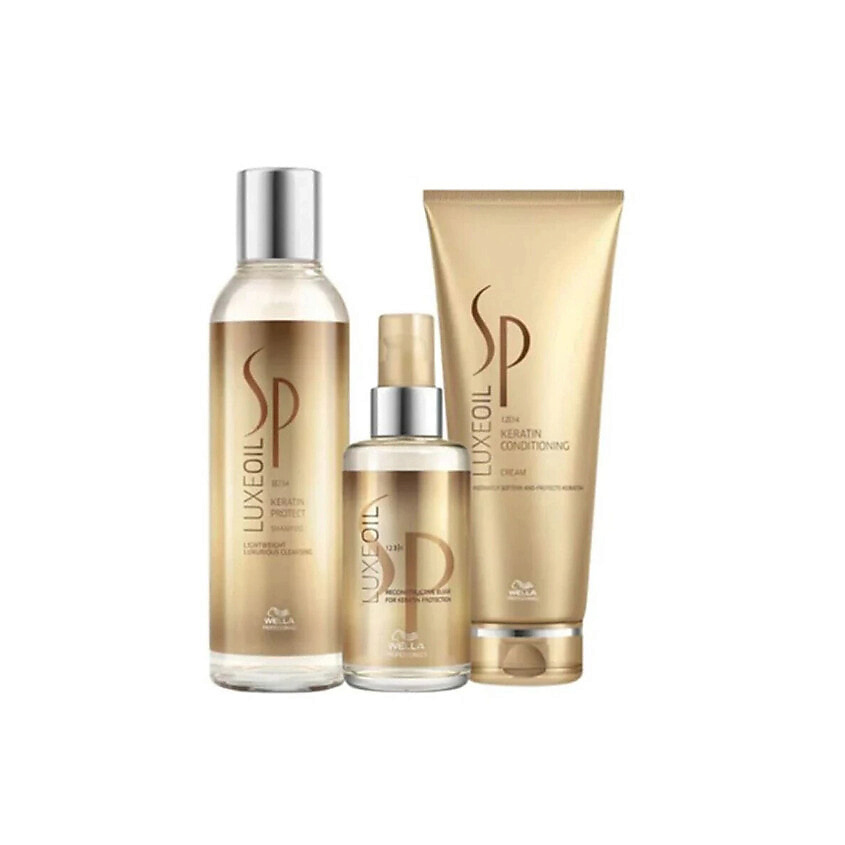 Изображение товара WELLA PROFESSIONALS Набор LuxeOil Keratin Protect Bundle Elixir 2, 200 мл + 200 мл + 100 мл