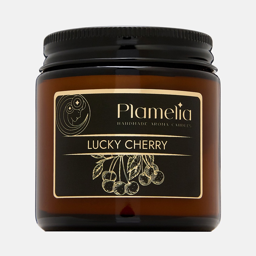Изображение товара Ароматическая свеча Lucky cherry 120 мл соевый воск натуральные ингредиенты