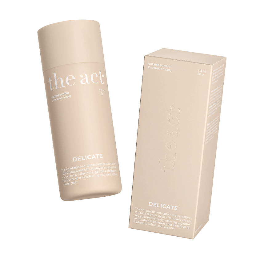 Изображение товара THE ACT Высокоактивная энзимная пудра для лица и тела, 120 мл