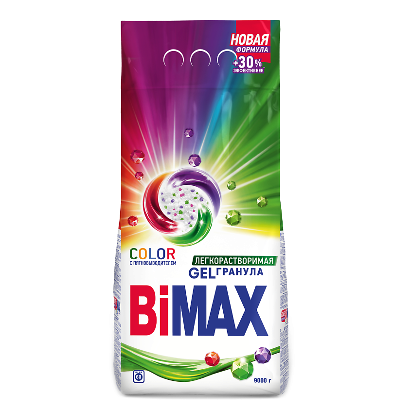 Изображение товара BIMAX Стиральный порошок Color Automat Gelгранула, 9000 г