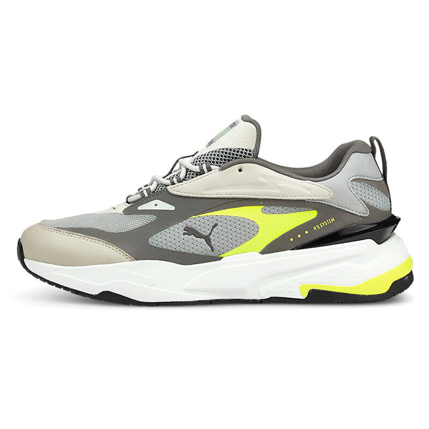 Изображение товара Кроссовки PUMA RS Fast Neon Running Shoes белые коричневые желтые 36 EU