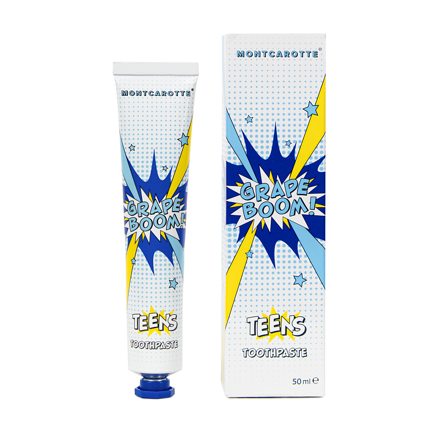 Изображение товара MONTCAROTTE Зубная паста со вкусом винограда Teens Grape BOOM, 50 мл