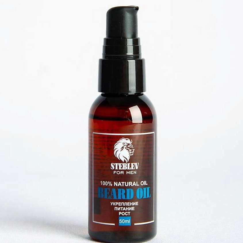 Изображение товара Масло для бороды и усов STEBLEV с ароматом табака ванили амбры натуральный уход
