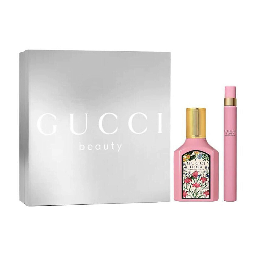 Изображение товара Gucci Flora Gorgeous Gardenia парфюмерный набор 30 мл и 10 мл миниатюра женский цветочный аромат