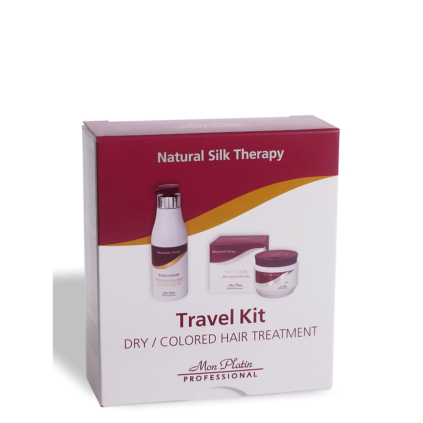 Изображение товара MON PLATIN Rofessional Дорожный набор (шампунь для сухих волос + маска для волос ), 1 шт.