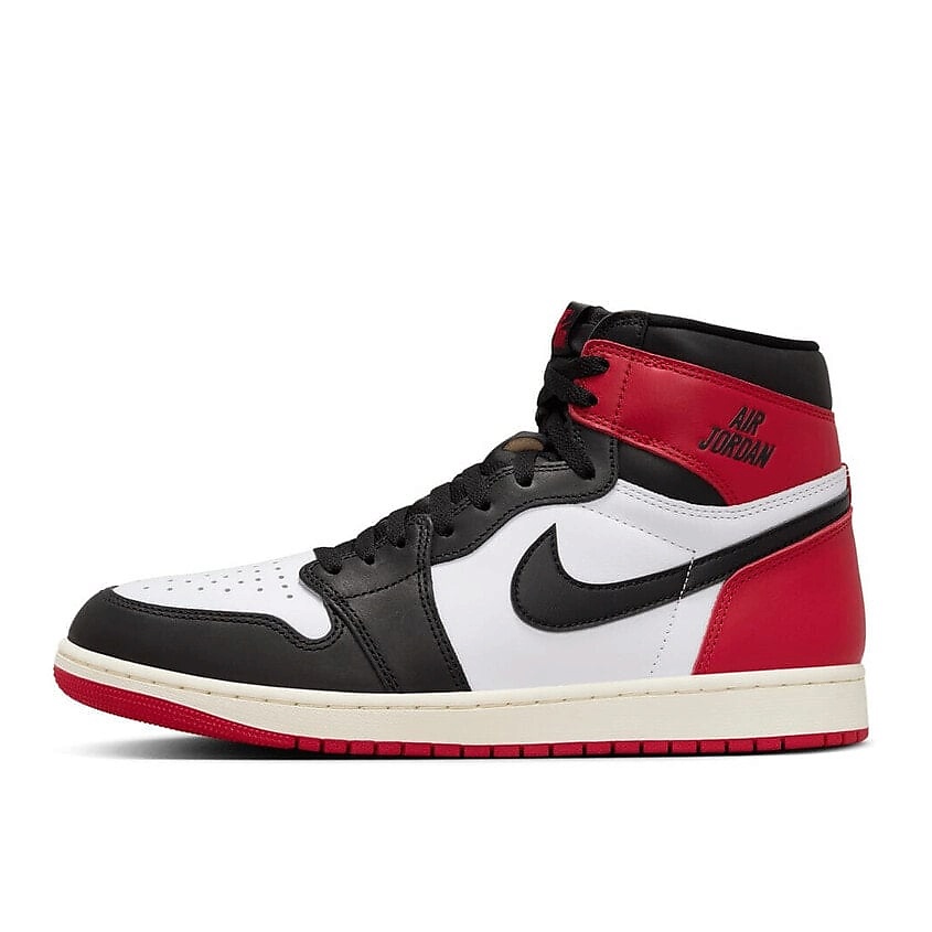 Изображение товара NIKE Кроссовки мужские Air 1 Retro High OG "Black Toe", цвет: Красный, размер: 45