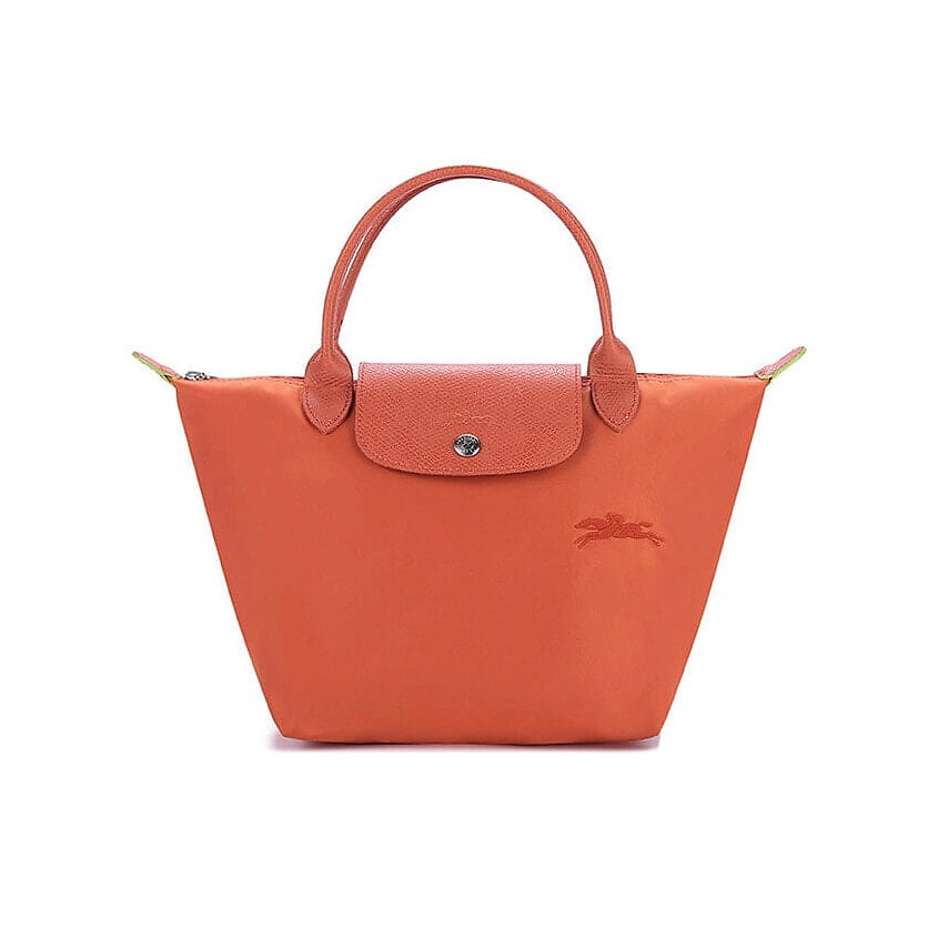 Изображение товара LONGCHAMP Сумка Le Pliage Green Cow Leather Trim Dumpling Bag, Оранжевый