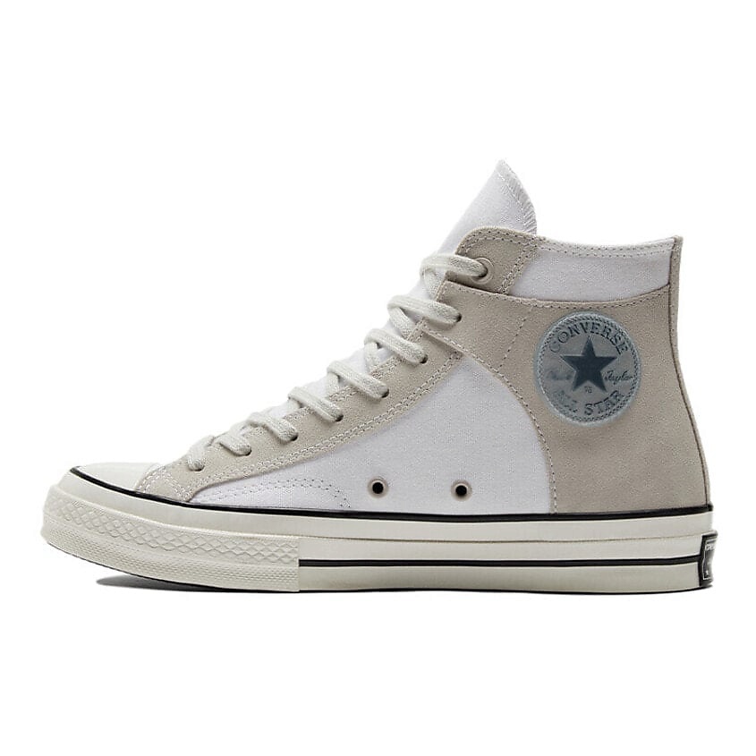 Изображение товара CONVERSE Кроссовки Chuck 70 Crafted Canvas High White Mouse, цвет: Мультиколор, размер: 44,5