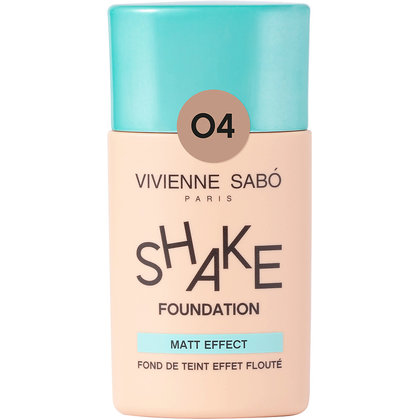 Изображение товара VIVIENNE SABO Матирующий тональный крем Shakefoundation matt, № 04, 25 мл