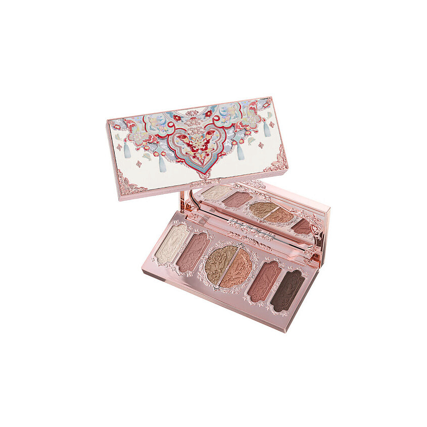 Изображение товара FLOWER KNOWS Палетка теней Butterfly Cloud Collar Embossed Six-Color Makeup Palette, 01 Terracotta Brick