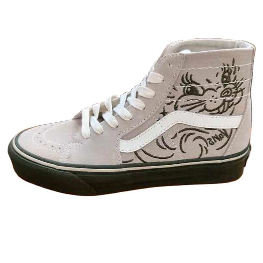Изображение товара VANS SK8 HI Anti Slip Wear Resistant High Top Skateboard Shoes Gray 36.5 EU