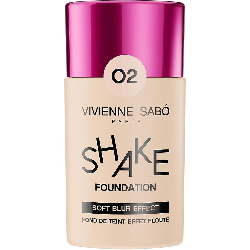 Изображение товара VIVIENNE SABO Тональный крем с натуральным блюр эффектом Shakefoundation, № 02 25 мл