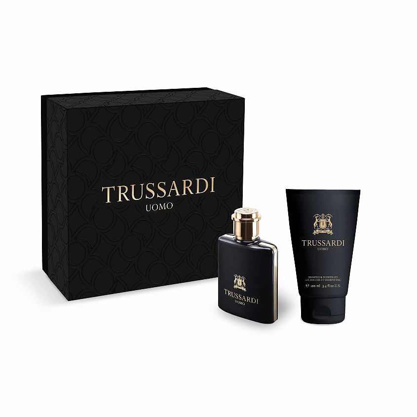 Изображение товара TRUSSARDI Подарочный набор мужской Uomo, Туалетная вода, спрей 50 мл + Шампунь для тела и волос 100 мл