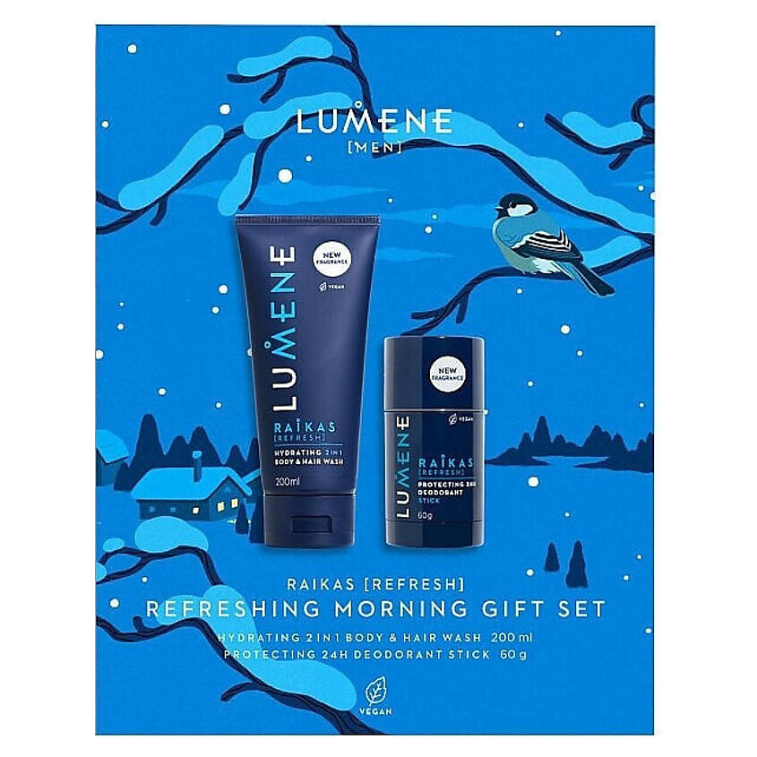 Изображение товара Мужской подарочный набор Lumene Men Raikas Refreshing Morning Gift Set 200 мл + 60 мл