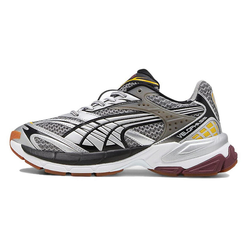 Изображение товара PUMA Кроссовки Velophasis Phased Silver Yellow Burgundy, размер: 40,5