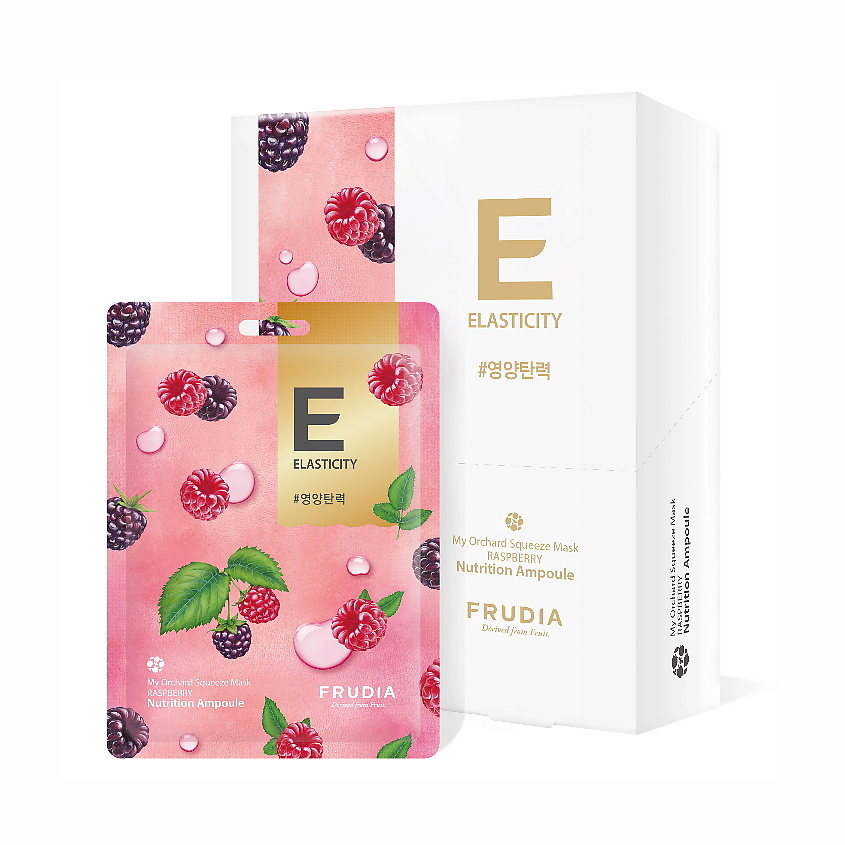 Изображение товара Маска для лица с малиной FRUDIA 10 шт по 20 мл увлажнение и упругость