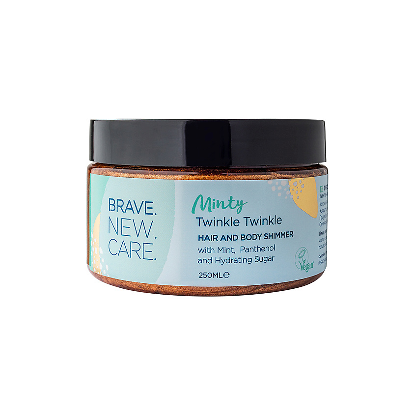 Изображение товара BRAVE.NEW.HAIR Шиммер для тела Minty, 250 мл