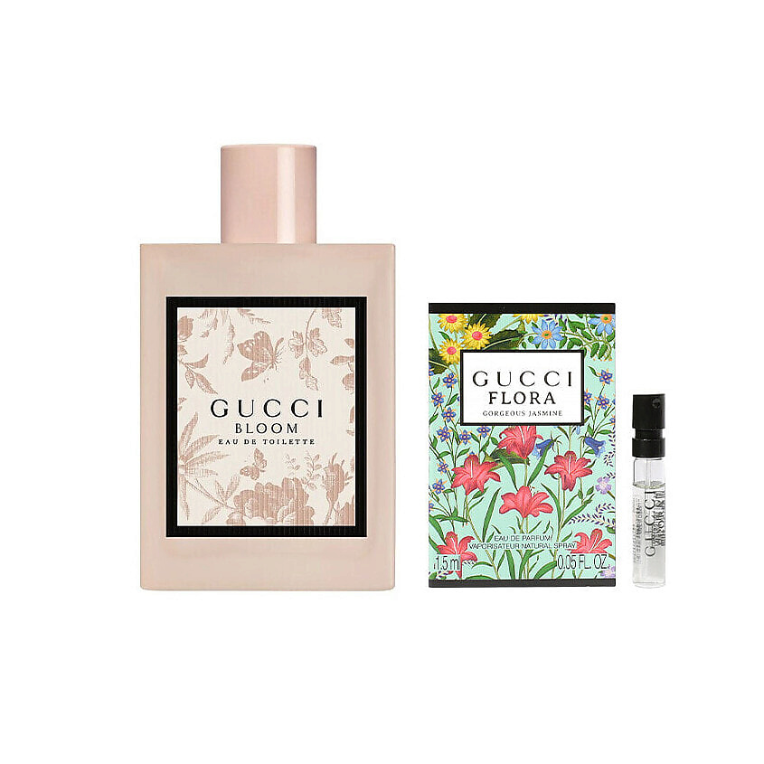 Изображение товара Gucci Bloom Eau de Toilette + Flora Gorgeous Jasmine миниатюра ароматов для женщин