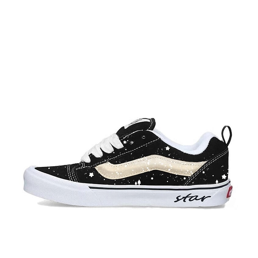 Изображение товара VANS Кроссовки Knu Skool Coverage Anti Slip And Wear Resistant Low Top Black White, цвет: Белый, размер: 38