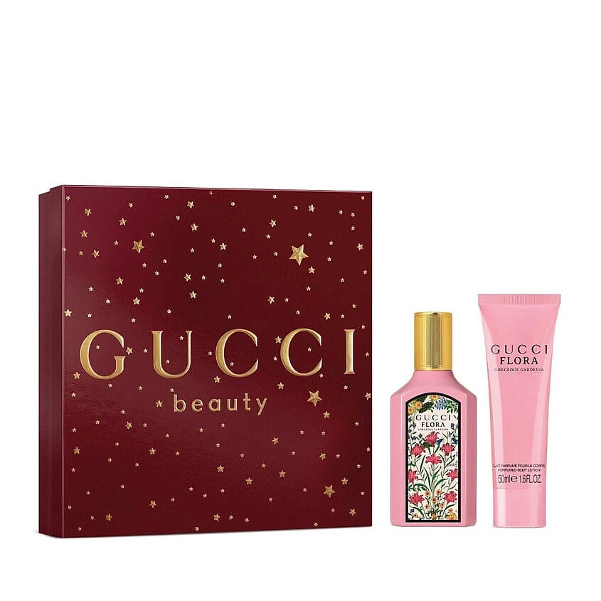 Изображение товара GUCCI Парфюмерный набор Gorgeous Gardenia Парфюмерная вода+Молочко для тела, 50 мл+50 мл